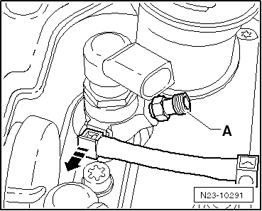 Hochdruckleitungen zwischen Hochdruckspeicher und Einspritzeinheiten ausbauen