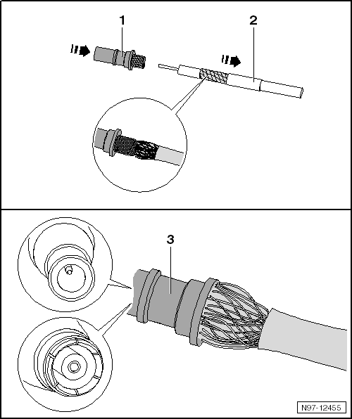 Reparatursatz, Antennenleitung VAS 6720