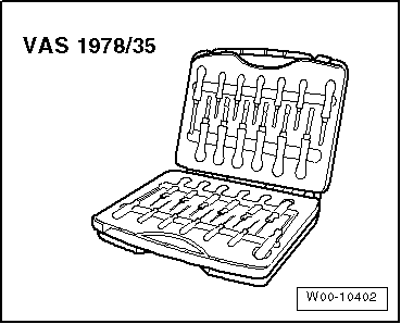 Entriegelungswerkzeugset -VAS 1978/35