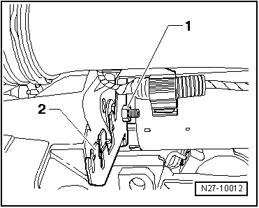 Anlasser aus- und einbauen, 2,0 l TDI-Motor 103 KW, Schaltgetriebe MQ350-6F