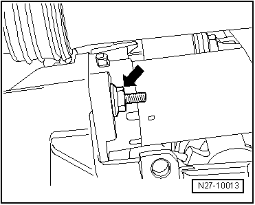 Anlasser aus- und einbauen, 1,6 l TDI-Motor, 77 KW, Schaltgetriebe MQ250-6F