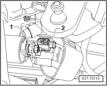 Anlasser aus- und einbauen, 1,6 l TDI-Motor 77 KW, Doppelkupplungsgetriebe (DSG) DQ250-7F