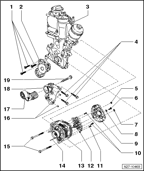 Drehstromgenerator 1,4 l TSI-Motor, 103/125 KW