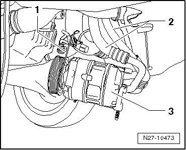 Drehstromgenerator 1,4 l TSI-Motor aus- und einbauen