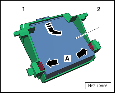 Montageübersicht - Spannungsstabilisator -J532- aus- und einbauen, Linkslenker