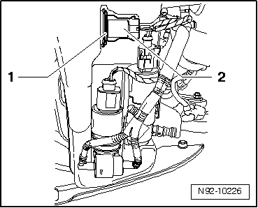 Scheiben-Waschwasserstandsgeber -G33- aus- und einbauen