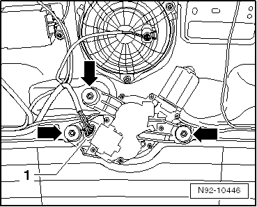 Motor für Heckscheibenwischer -V12- aus- und einbauen