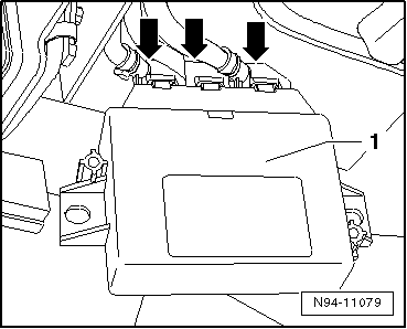 Steuergerät für Einparkhilfe -J446- aus- und einbauen