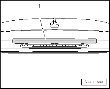 Lampe für hochgesetztes Bremslicht -M25- aus- und einbauen