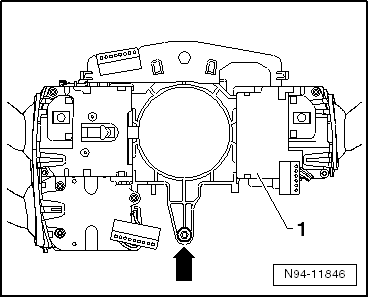 Lenkstockkombinationsschalter -E595- aus- und einbauen (Hersteller Kostal)