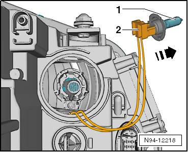 Lampe für Kurvenlicht L148/L149 ersetzen