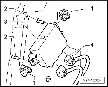 Steuergerät für Einparkhilfe -J446- aus- und einbauen