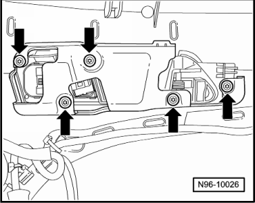 Taster für Innenverriegelung Fahrerseite -E308- aus- und einbauen