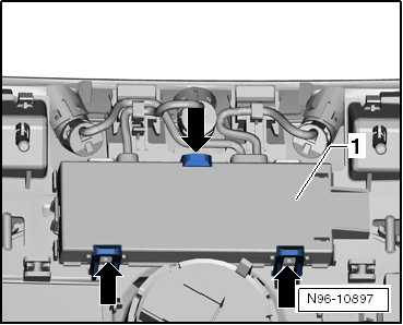 Sensor für Diebstahlwarnanlage -G578- aus- und einbauen