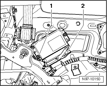 Steuergerät für Sonderfahrzeug -J608- aus- und einbauen