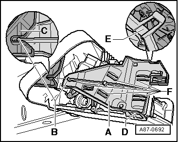 Stellmotor der Staudruckklappe -V71- aus- und einbauen