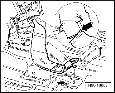 Fondkanal Fußraum, aus- und einbauen