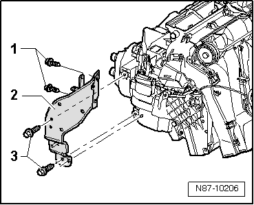 Stellmotor der Defrostklappe -V107- aus- und einbauen