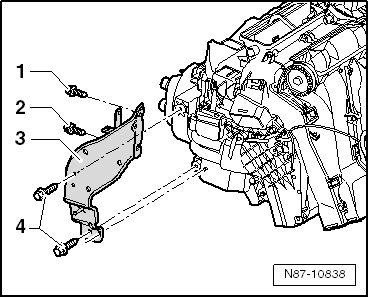 Stellmotor der Temperaturklappe -V68- aus- und einbauen