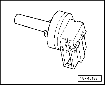 Geber für Ausströmtemperatur Verdampfer -G263- oder Temperaturfühler für Verdampfer -G308