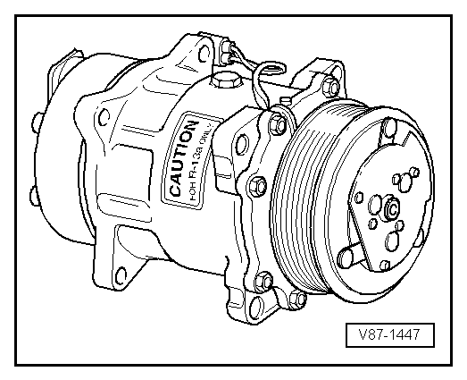 Klimakompressor mit Magnetkupplung