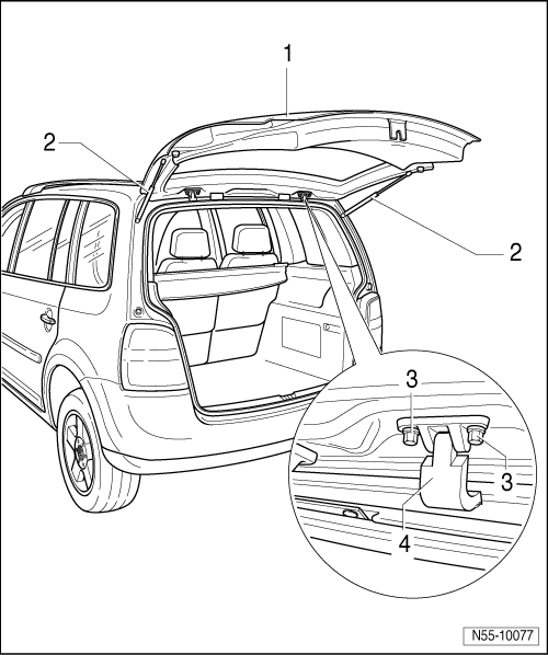 Heckklappe defekt, Heckklappe reparieren, VW Touran 