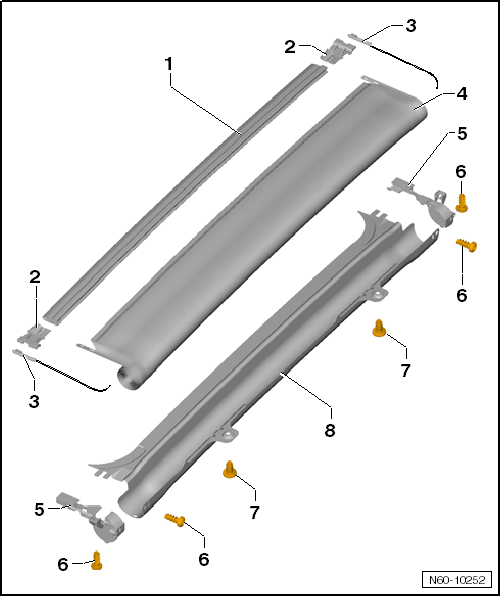 Sonnenschutzrollo - Montageübersicht