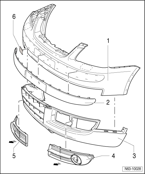 Stoßfängerabdeckung vorn Anbauteile