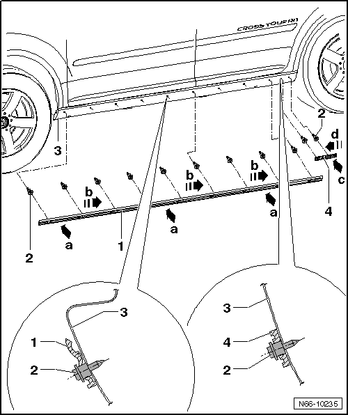 Halteleisten einbauen