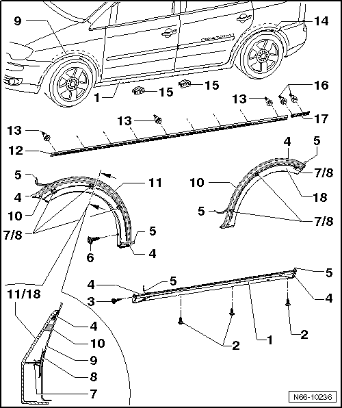 Unterholmverbreiterung - Montageübersicht