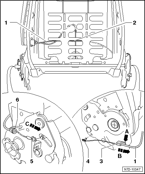 Bowdenzug, Klapplehne, Beifahrersitz mit Durchladefunktion, aus- und einbauen