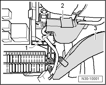 Kupplungspedalschalter -F36- aus- und einbauen