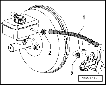 Hydraulik (Linkslenker) - Montageübersicht