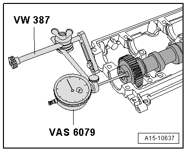 Axialspiel der Nockenwelle messen