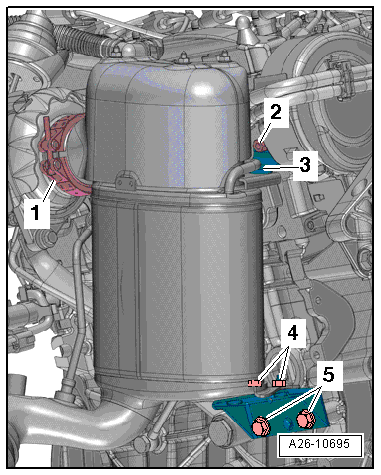 Partikelfilter aus- und einbauen, Golf, Golf Plus, Golf Cabrio, Touran, Passat