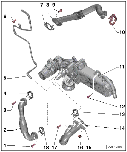 Montageübersicht - Abgasrückführung