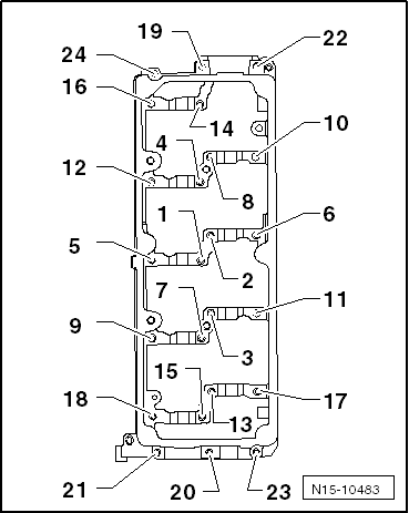 Montageübersicht - Ventiltrieb