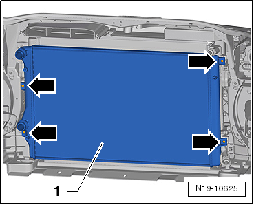 Kühler aus- und einbauen, Golf, Golf Plus, Golf Cabrio, Passat, Touran