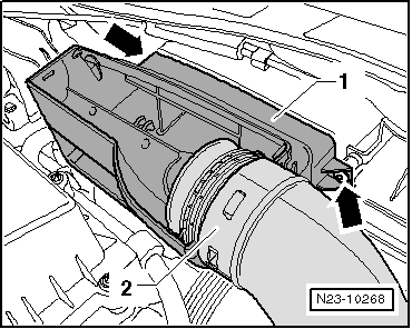 Luftfiltergehäuse aus- und einbauen, Golf, Golf Plus, Golf Cabrio, Touran, Passat