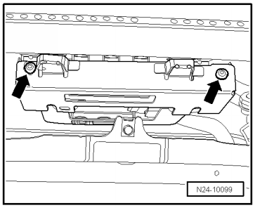 Motorsteuergerät -J623- mit Schutzgehäuse aus- und einbauen, Golf Plus, Touran