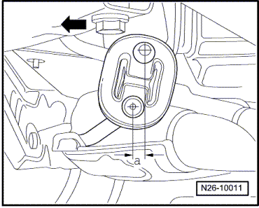 Abgasanlage spannungsfrei einrichten, Golf, Golf Cabrio, Golf Plus, Touran, Passat