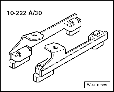 Getriebe aus- und einbauen (ausgenommen Fahrzeuge mit 1,4 L - Motor)