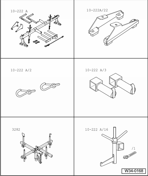 Getriebe aus- und einbauen (ausgenommen Fahrzeuge mit 1,4 L - Motor)