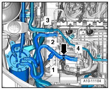 Kraftstofffilter aus- und einbauen, Motorkennbuchstaben CAYC,CAYB