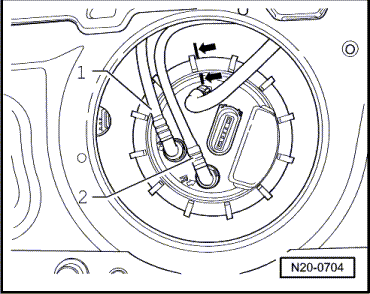 Montageübersicht - Kraftstoffbehälter