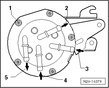 Kraftstofffilter-Oberteil - Montageübersicht