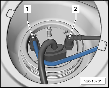 Schritt 1 (Motor wurde mit falschem Kraftstoff gestartet)