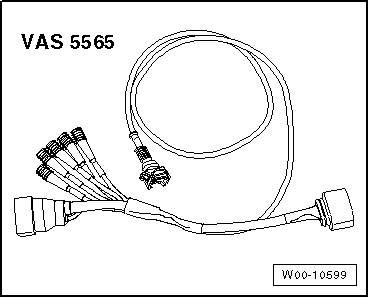 Spannungsversorgung der Kraftstoffpumpe -G6- prüfen, Motorkennbuchstaben CAYC, CAYB