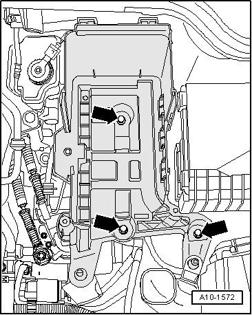 Steuergerät für ABS -J104- und Hydraulikeinheit für ABS -N55- ausbauen