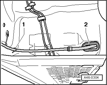 Handbremsseil aus- und einbauen bis Modelljahr 2007